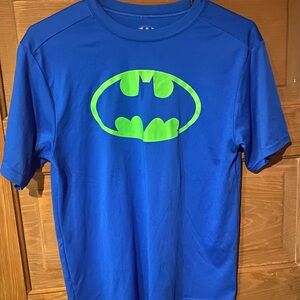 Dri-fit Batman Blue Shirt with Lime Logo